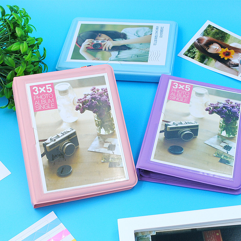 相册5寸糖果色小清新封面lomo照片插页插袋影集相册