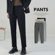 Trousers men's slim fit 2021 autumn new Korean version of pants men's casual business formal wear high-end suit pants trend