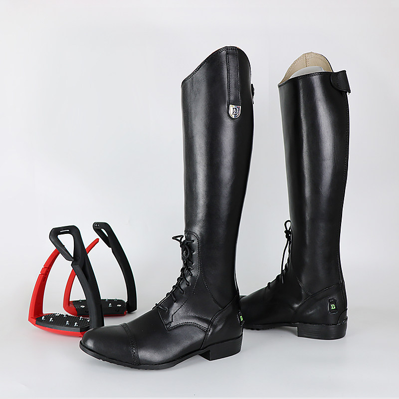 英式牛皮马术长靴骑马长靴男女马术马靴障碍马靴长靴比赛长靴马靴骑士