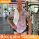 22安德玛爆款新款能量棉训练男子强森健身扎染圆领短袖T恤1361733