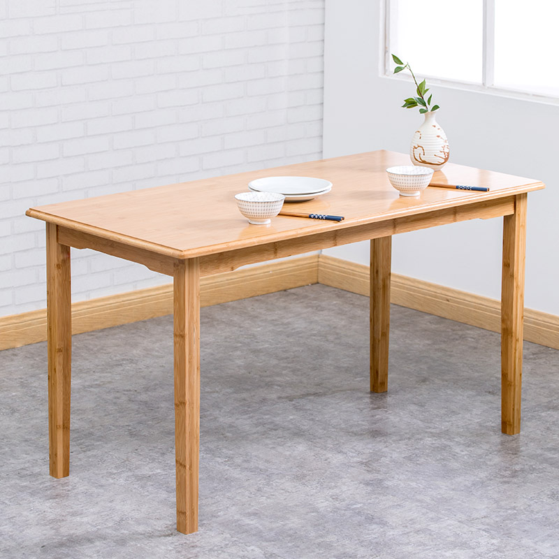 加厚楠竹长条桌餐桌长方形吃饭桌学习桌书桌书法桌家用桌子小户型