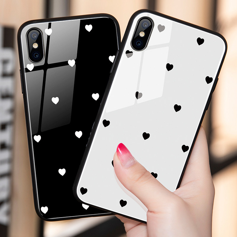 冷淡风简约小爱心苹果7手机壳iphone11网红款6splus小清新ins超火