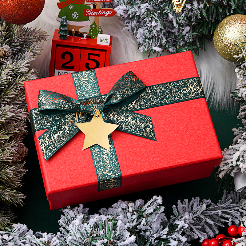圣诞节礼盒礼物盒红色围巾包装礼品盒高级感生日送女友空盒子大号