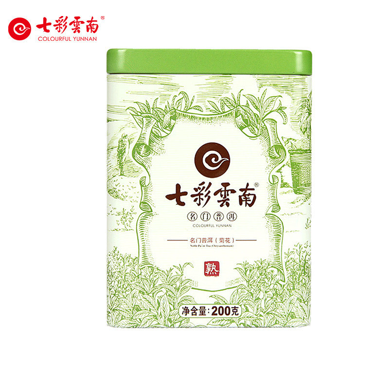 七彩云南 名门普洱茶熟茶 菊花熟茶