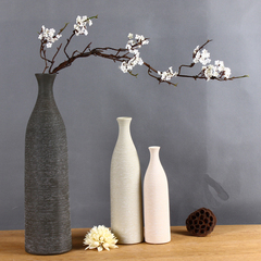 欧美式现代简约陶瓷插花花瓶摆件创意客厅家居装饰品白色花瓶花器