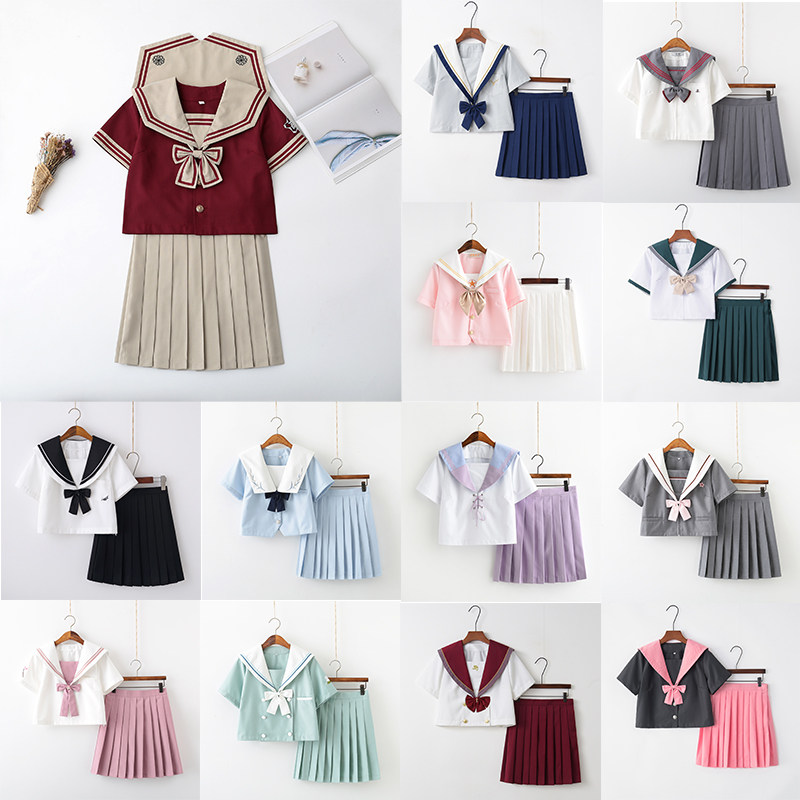 【特价】日系jk制服短长裙款式水手服女学生装学院风班服套装汇总