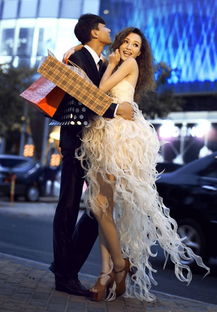 2016展会影楼婚纱情侣主题服饰 个性写真摄影服装性感抹胸流苏裙|msdalam kategori Butik wanita / wanita, perkahwinan/Cheongsam/pakaian, perkahwinan - dari Buy2taobao.com untuk memberikan perkhidmatan ejen Taobao profesional membeli