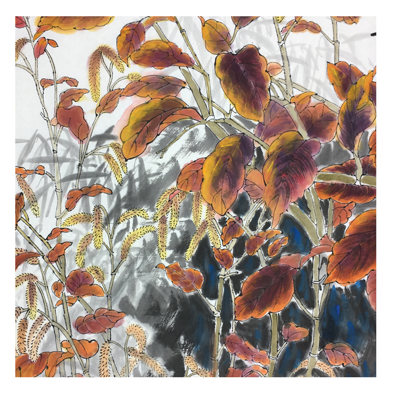 李春江《赏秋》国家一级美术师