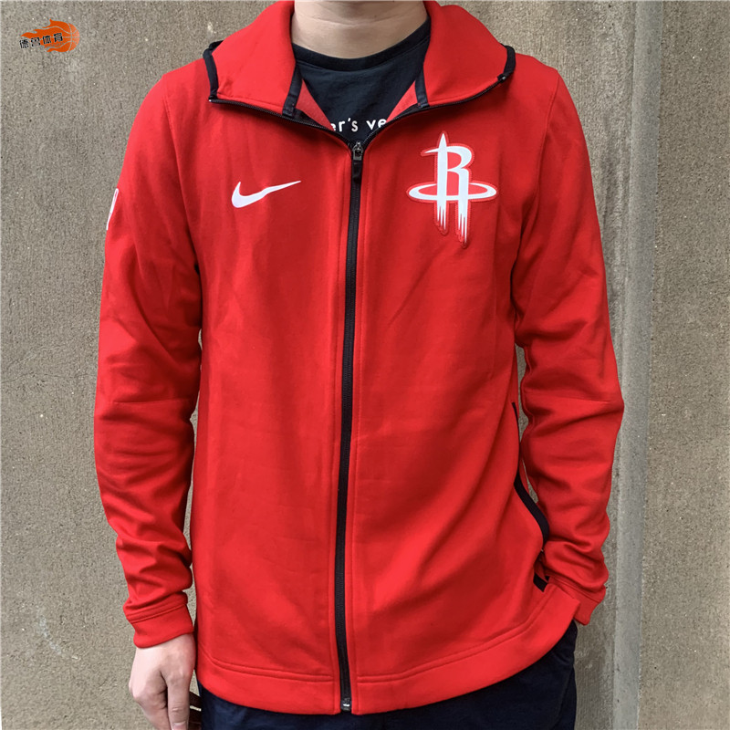 nike/耐克 nba 休斯顿火箭队球员版男子连帽出场服 899843 940131
