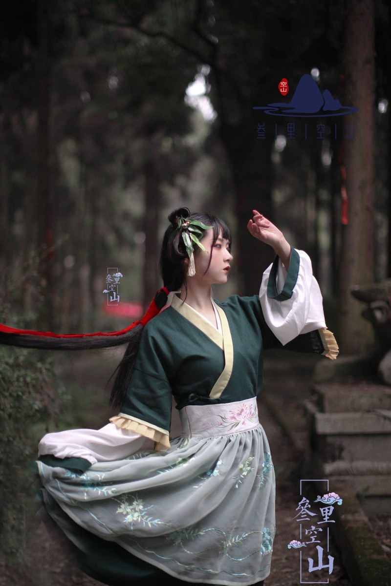 【三里空山】魔道祖师/阿菁cos采薇原创古装晋襦汉元素裙