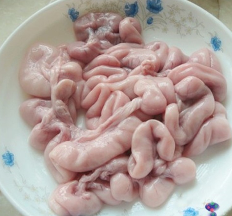 冷冻新鲜大号生猪花肠每件20斤左右猪生肠猪儿肠猪肠