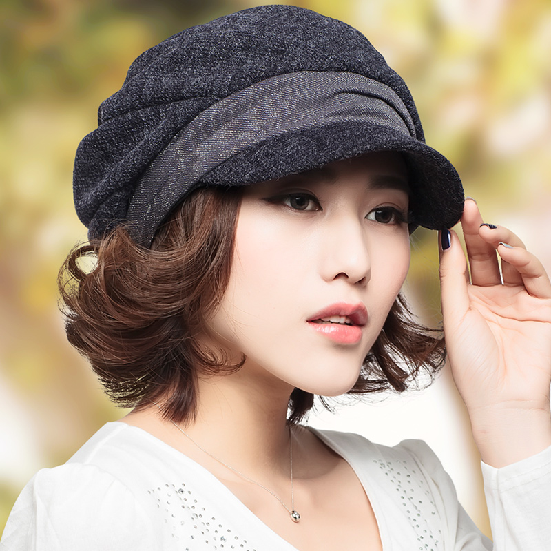 天猫￥199券后价￥105赫本风羊毛盆帽羊毛呢礼帽秋冬季女士帽子法式