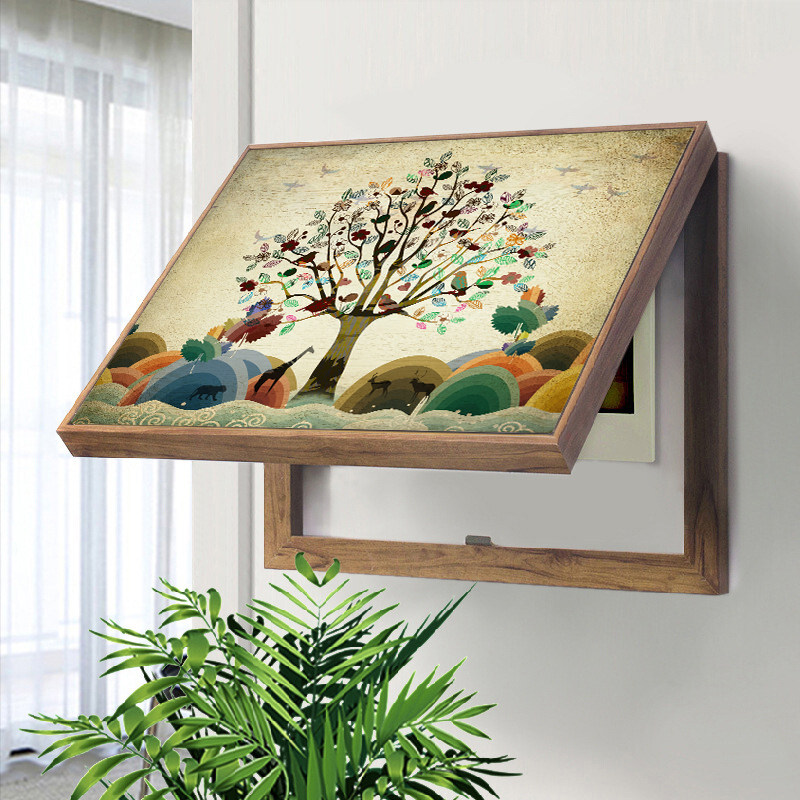 电表箱装饰画免打孔配电箱电闸箱遮挡箱电表盒多媒体电盒子装饰盒