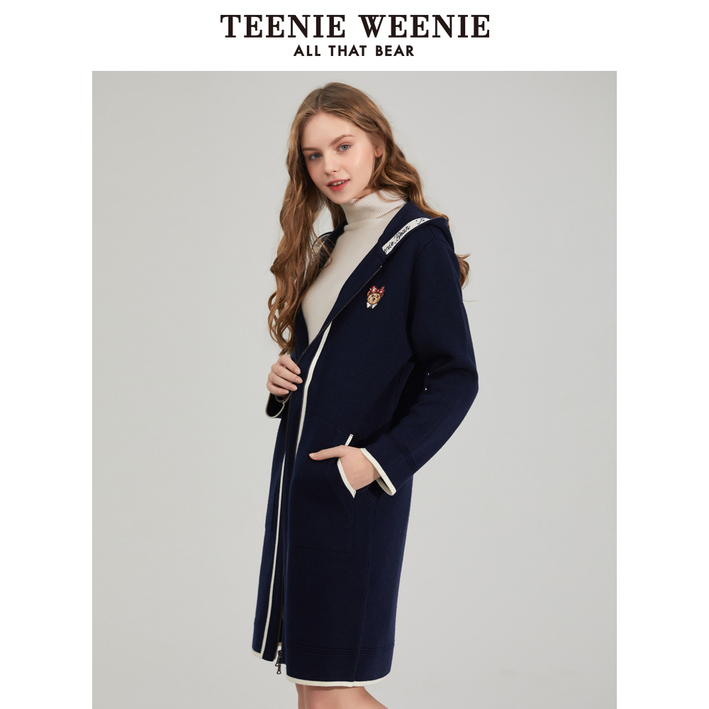 TeenieWeenie小熊2020春季新款女装毛衣开衫TTCK201163B