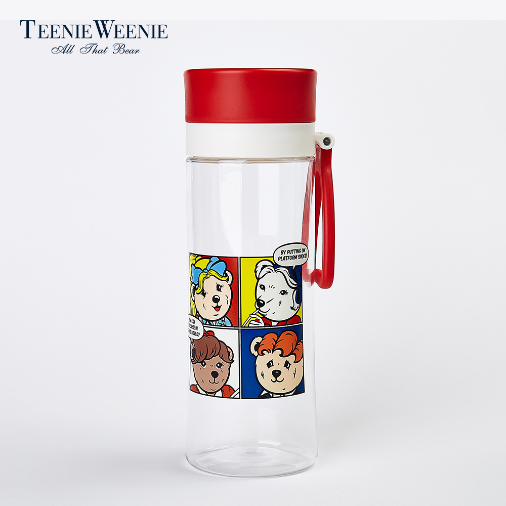 Teenie Weenie小熊杯子女韩版学生塑料水杯容量550mlTTBL8S201D