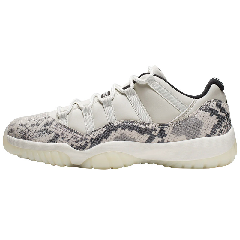 小鸿体育 air jordan 11 low aj11白蛇 蛇纹低帮篮球鞋cd6846-002