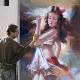 油画定制照片来图纯手绘真人物宠物风景装饰挂画人像肖像手工