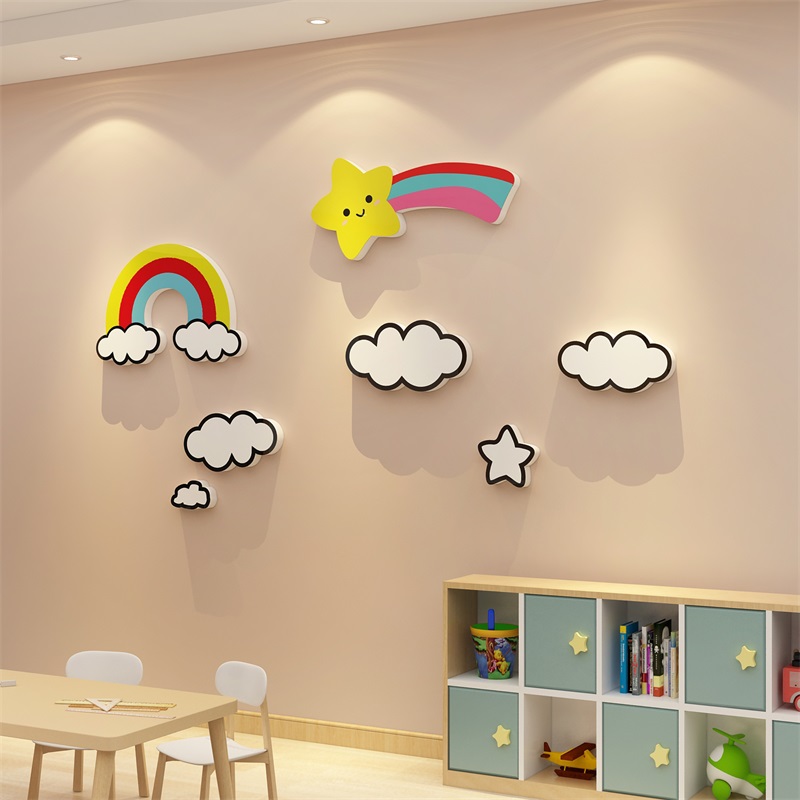 幼儿园墙面装饰创意环境材料布置班级教室文化主题墙辅导培训机构