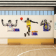nba篮球馆海报背景俱乐部体育运动场卧室房间床头装饰墙贴纸布置