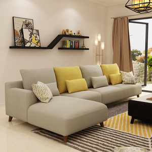 转角布艺沙发可拆洗贵妃图片
