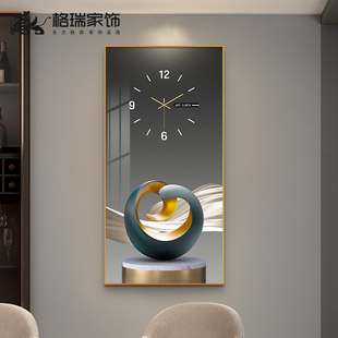 定制钟表挂钟客厅餐厅时尚2021新款现代简约创意装饰画网红中式墙