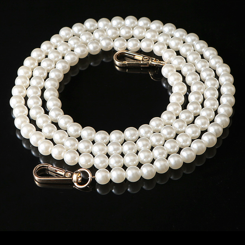 珍珠链条包包配件女士斜挎肩带仙女手挽包链链子复古挎包替换包带