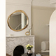 法式高端diy油画梳妆镜设计师创意不规则浴室镜复古艺术感壁挂镜