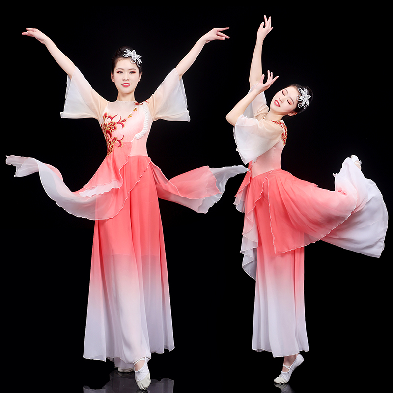 古典舞演出服女飘逸中国风2024新款十八焕蝶舞蹈服装仙气汉唐套装