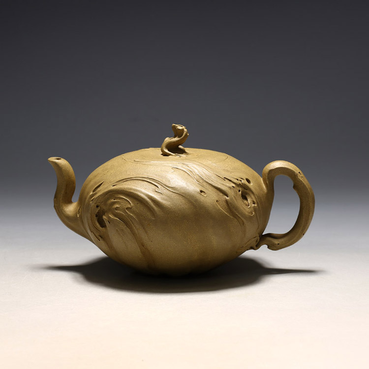 明理茶艺 吴震 全手工(610cc年轮壶)宜兴紫砂壶 茶壶