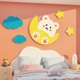 网红儿童区房间布置墙面装饰用品女孩卧室公主背景床头贴画3d立体