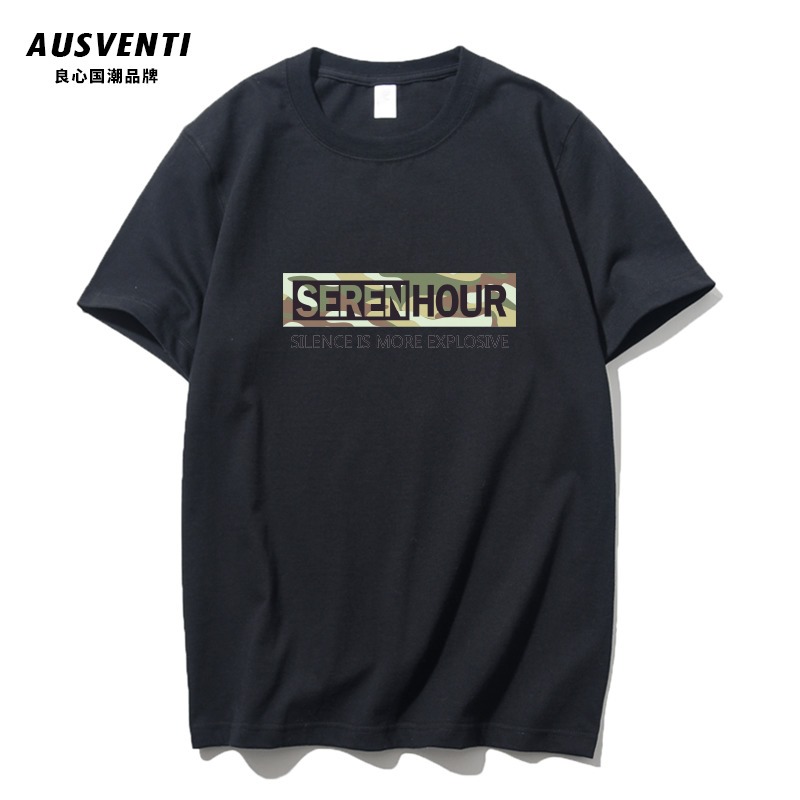 Ausventi hour男士短袖t恤純棉夏季2019新款潮流上衣VSTX993在類目 男裝, T恤中 - 來自Buy2taobao.com提供專業的淘寶代購服務