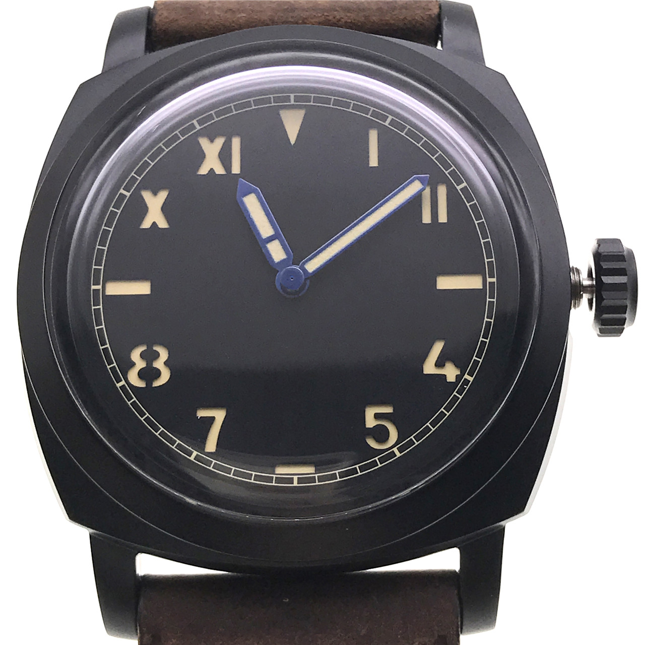 [9.9新]ancon涂层钢自动机械男表