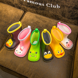 儿童雨鞋男童1-2岁3可爱宝宝雨靴雨衣套装女小童水鞋幼儿防滑水靴