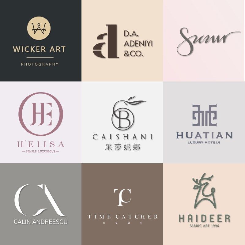 店名logo原创网红头像水印店标文字图标定制公司门头店铺招牌设计