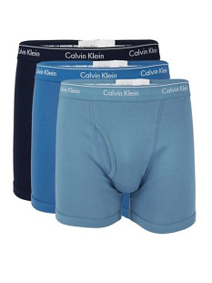 Calvin Klein/凯文克莱男内裤3条装平角裤纯色修身运动舒适正品