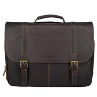Samsonite/新秀丽男包手提单肩包公文包复古真皮翻盖邮差包45798