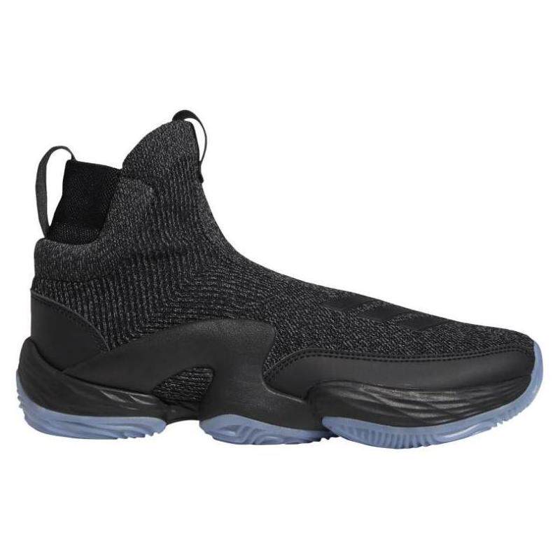 篮球鞋男无鞋带_adidas/阿迪达斯男高帮鞋无鞋带篮球鞋一脚蹬耐磨舒适