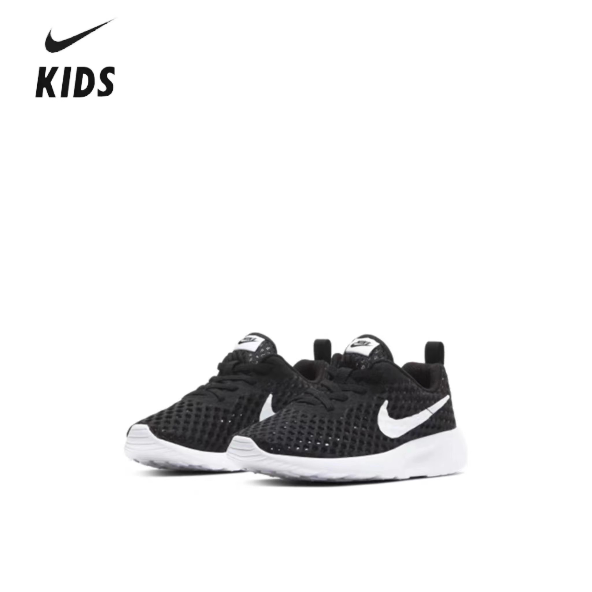 Nike耐克夏款男女童鞋中小网面跑步鞋透气休闲鞋洞洞鞋儿童运动鞋