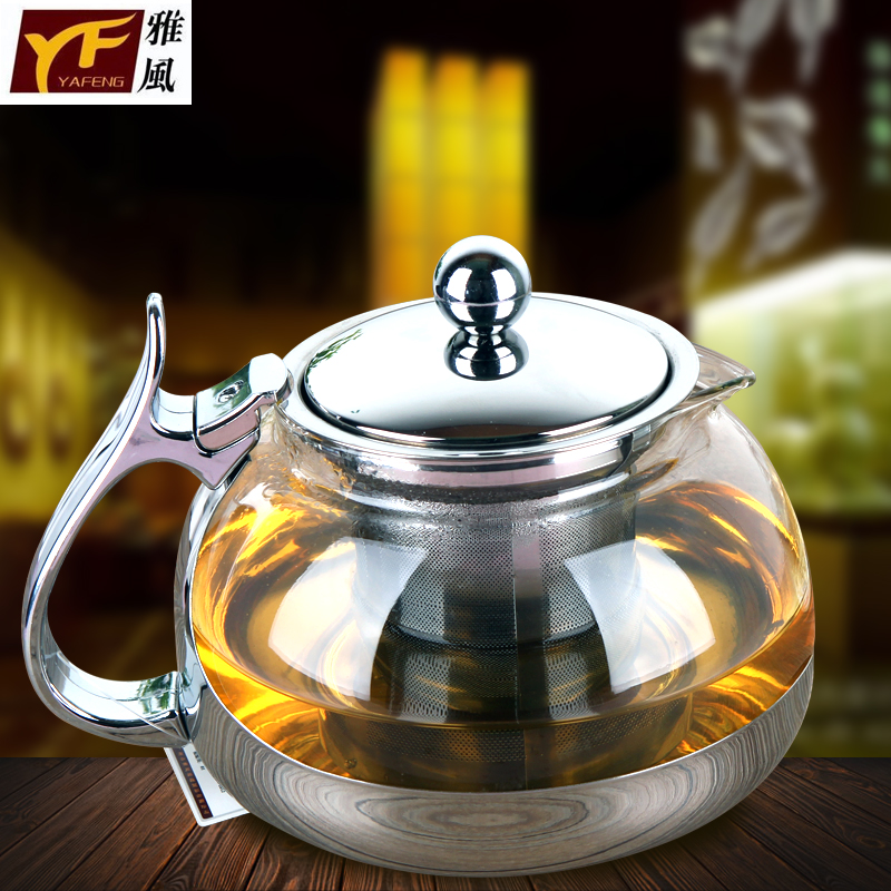 雅风茶壶玻璃太极壶 不锈钢过滤网 耐高温玻璃茶具泡茶壶过滤茶在类目 餐饮具, 茶具, 茶壶中 - 来自Buy2taobao.com提供专业的淘宝代购服务