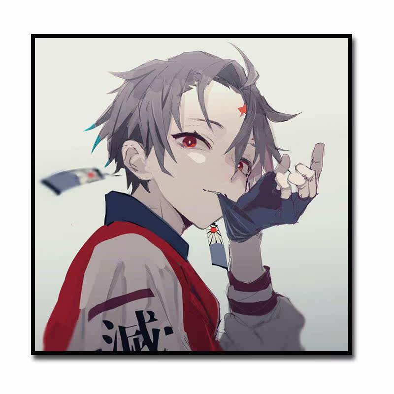 鬼灭之刃动漫diy数字油画善逸炭治郎嘴平伊之助手绘画画填色油画