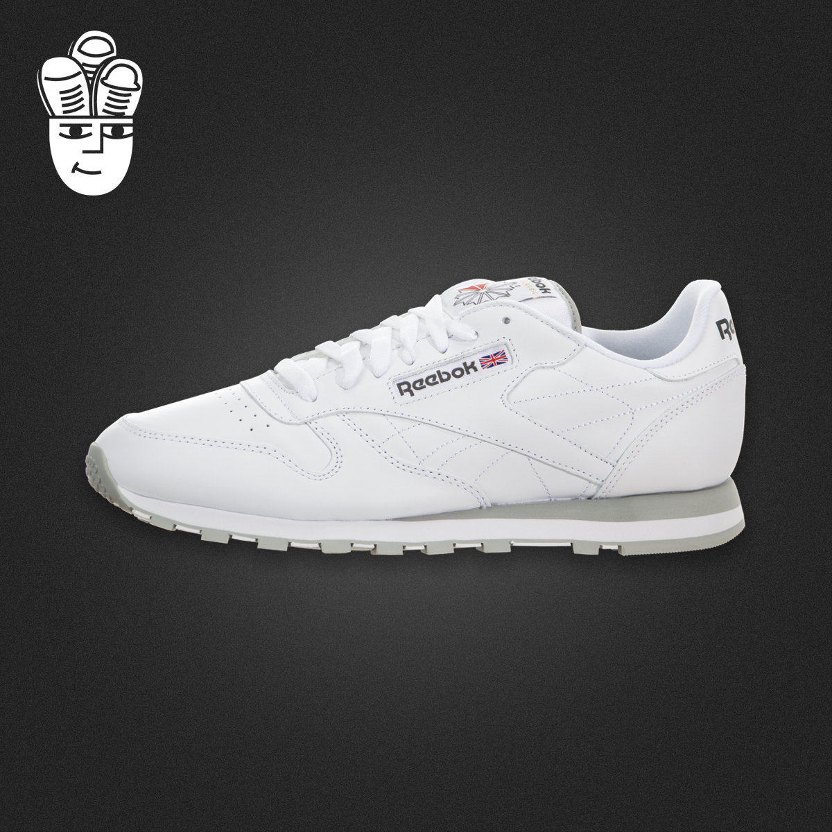 reebok 锐步男鞋 经典皮革复古跑步鞋 休闲鞋
