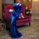 Womens Evening Party Dress Long gowns blue red black 3xl 2xl