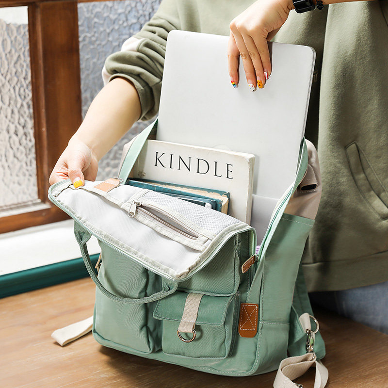 电脑包女双肩笔记本适用苹果macbook pro荣耀华为surface小米air