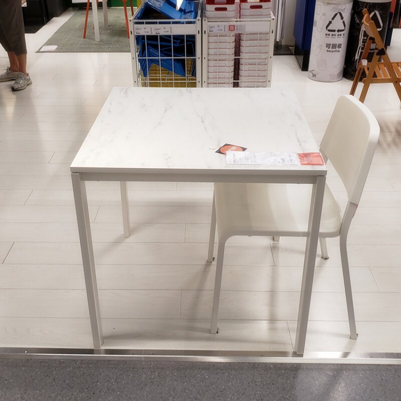 fd四方桌宜家代购 麦托餐桌会议桌方桌白色 75宽国内代购饭桌折扣