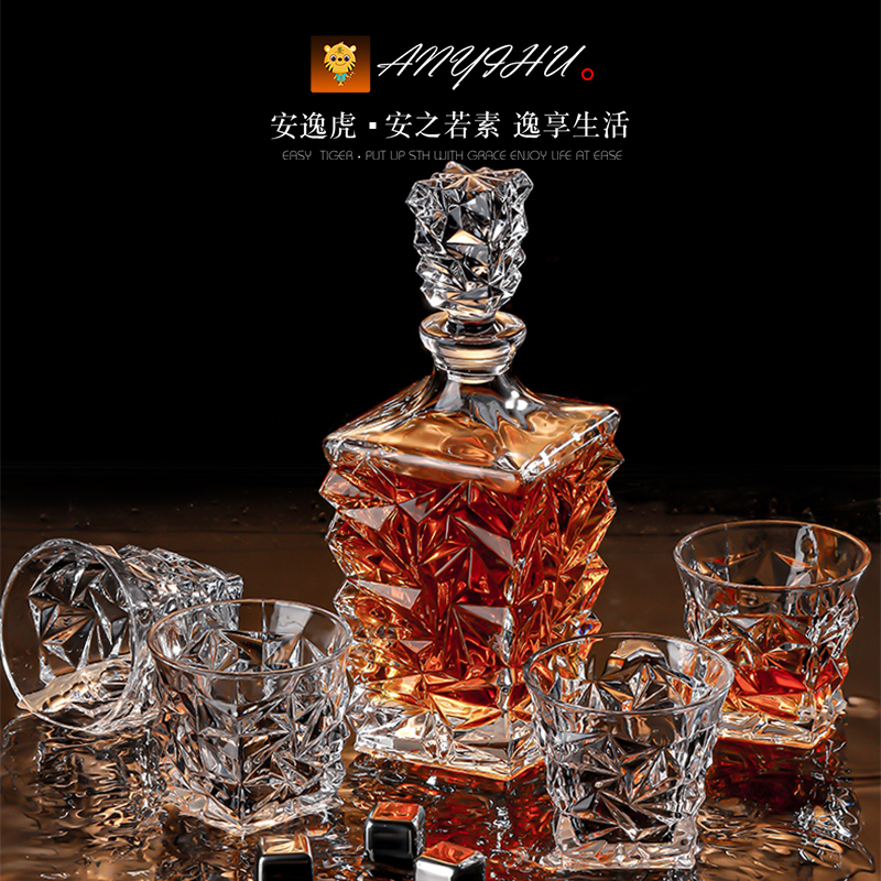 欧式威士忌酒杯家用水晶玻璃洋酒杯创意ins风八角啤酒杯酒吧套装在类目 餐饮具, 酒壶/酒杯/酒具, 酒杯中 - 来自Buy2taobao.com提供专业的淘宝代购服务