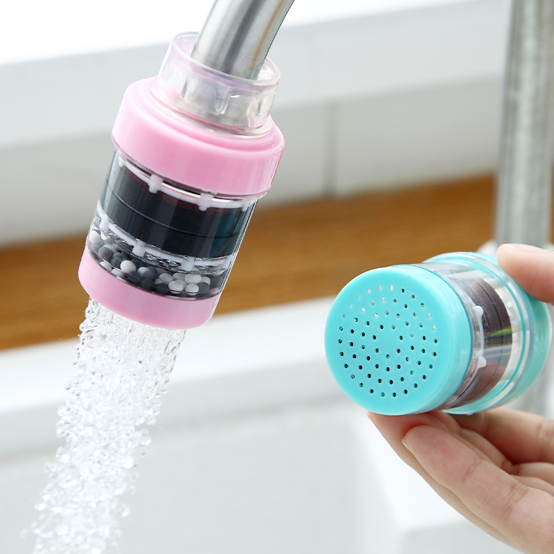 水龙头水嘴滤水器_家用厨房水龙头过滤器麦饭石滤水器加长防溅头过滤