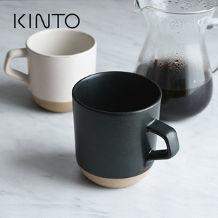 包邮原装KINTO 陶瓷咖啡杯 马克杯 水杯 CLK-151 300ml牛奶杯简约