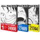 现货 日文原版 航海王 ONE PIECE ALL FACES 1-3 愛蔵版 尾田 栄一郎 ONE PIECEの全顔を、AIの機械学習で、網羅的に蒐集