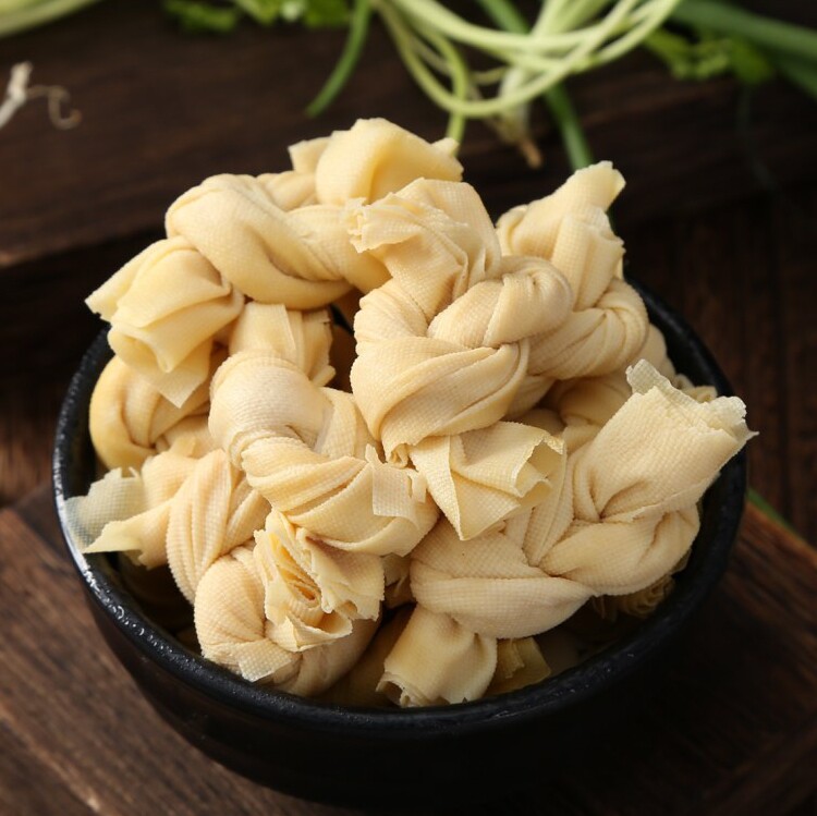 苏州特产薄豆腐皮新鲜速冻百叶结