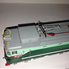 海达尔火车模型/机车配件:ss1机车前置车顶金属风笛